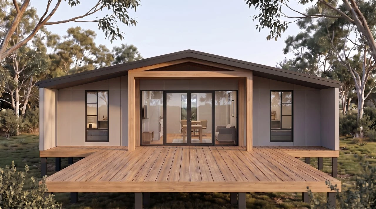 BIG HOUSE 120 — alfresco deck and full-height glazing